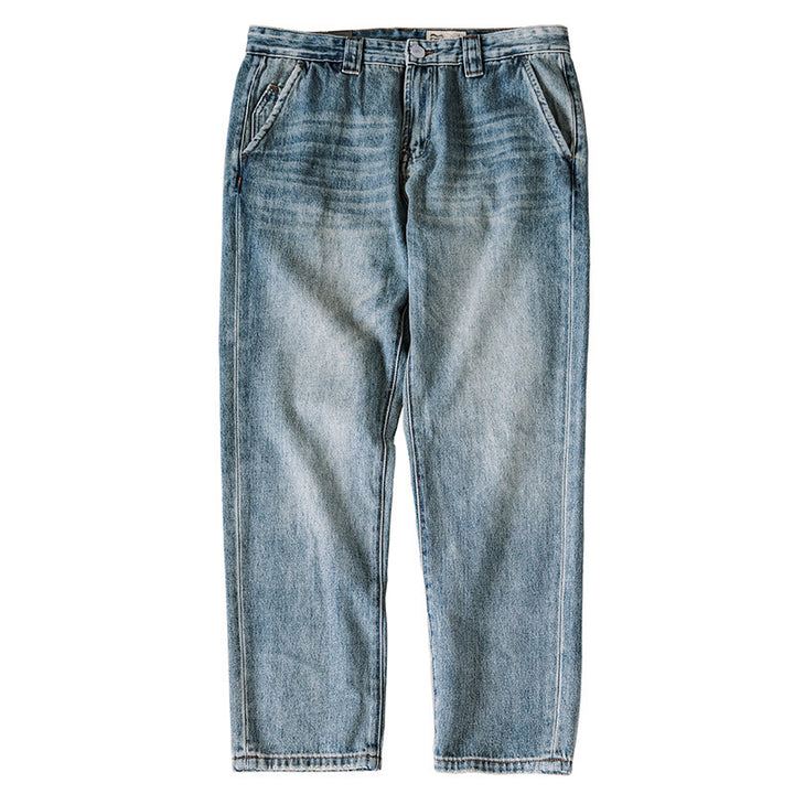 Herren Bequeme Indigo Denim Jeans Drune
