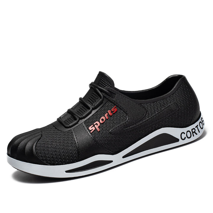 Herren Atmungsaktive Slip-On Freizeitsneaker mit verstärkter Zehenschutzkappe Drune