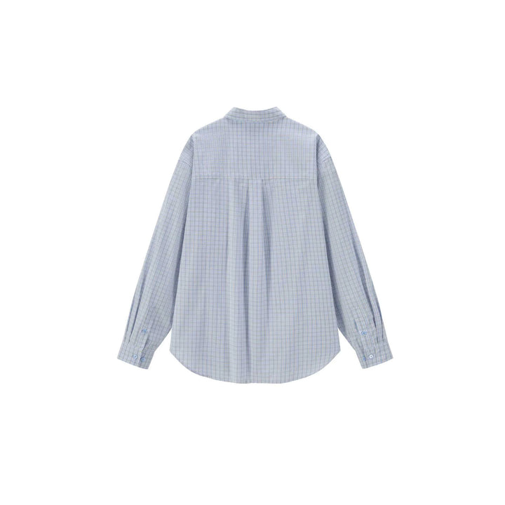 Unisex Oversize-Karohemd mit kastigem Schnitt und aufgesetzter Brusttasche Drune