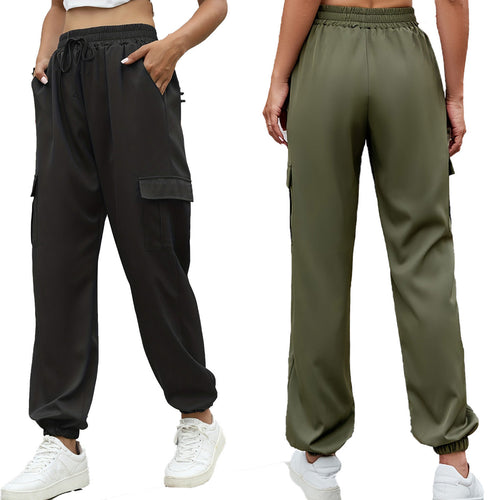 Damen Cargo-Hose mit elastischem Bund und praktischen Taschen Drune