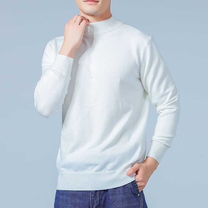 Herren Feiner Mockneck-Pullover aus hochwertigem Feinstrick mit gerippten Abschlüssen Drune