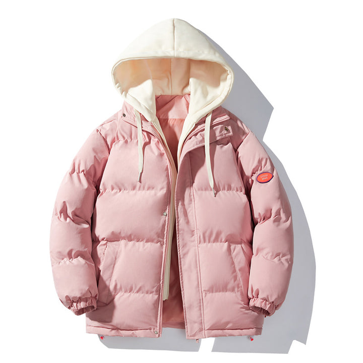 Herren gesteppte Winterjacke mit integriertem Kontrast-Kapuzeneinsatz und isolierender Thermofüllung Drune