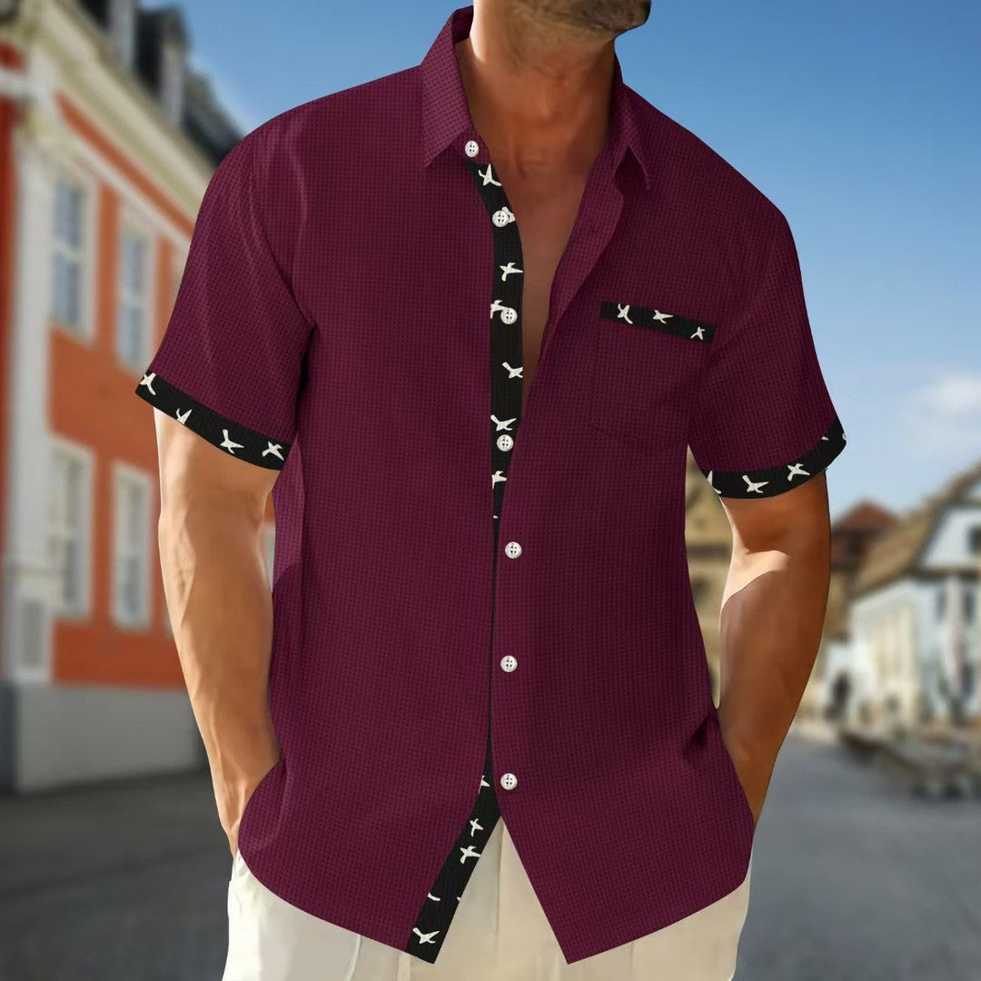 Herren Kurzarmhemd Drune