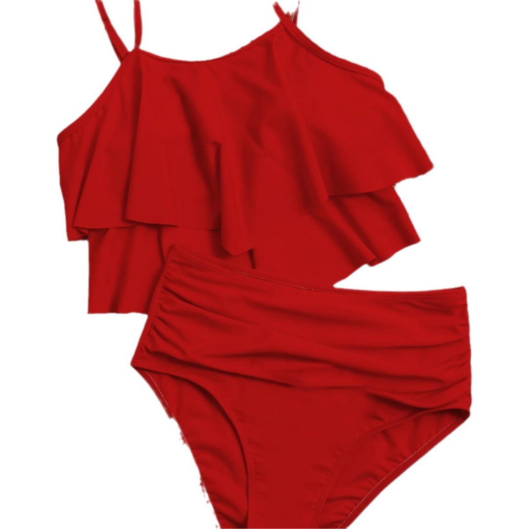 Damen Bikini-Set mit voluminösem Rüschendesign Drune