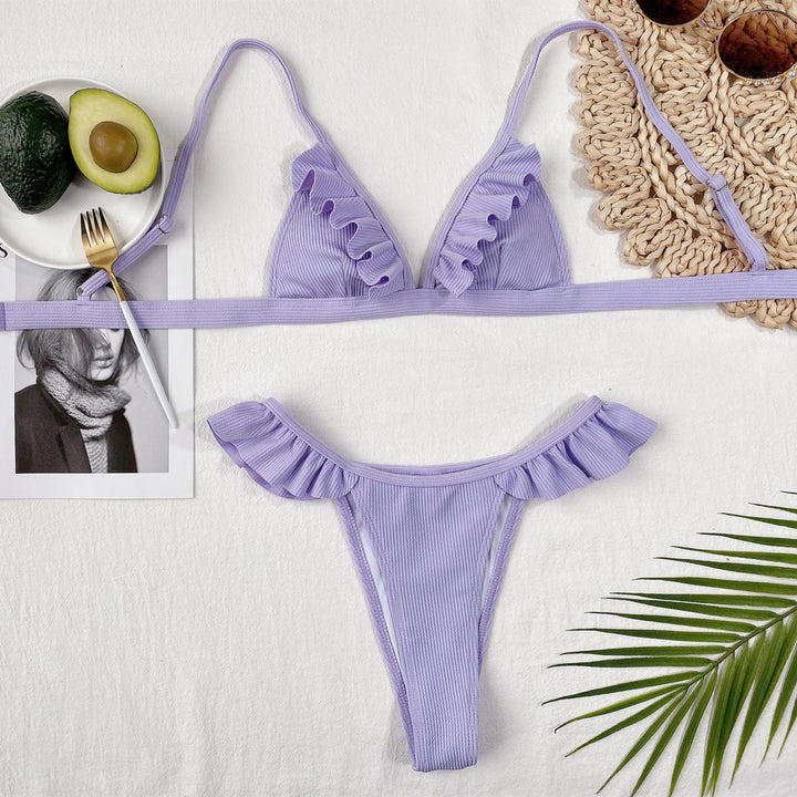 Damen Bikiniset mit voluminösen Rüschendetails Drune