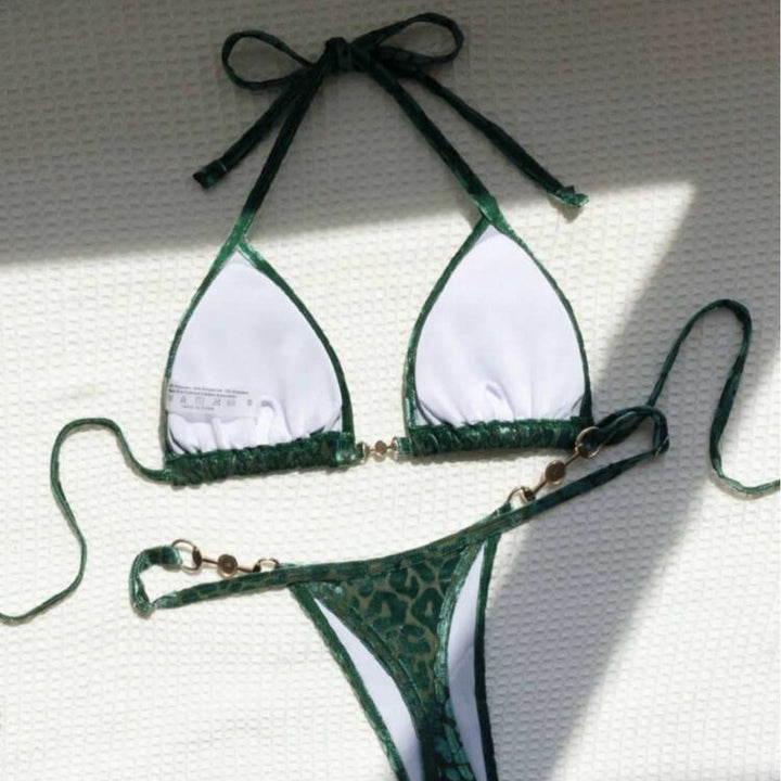 Damen Triangel-Bikini mit dekorativen Akzenten und raffiniertem Schnitt Drune