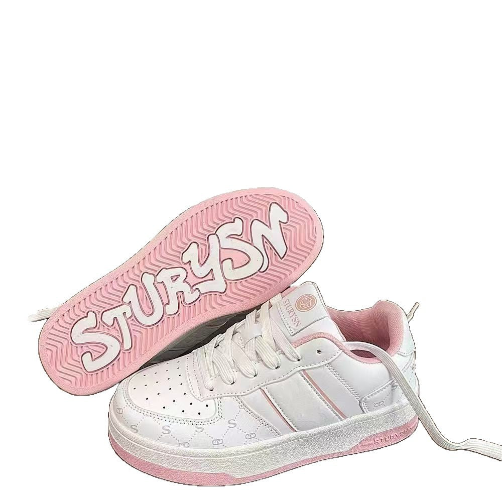 Damen Sportliche Sneakers mit dickem Komfort-Fußbett und atmungsaktiver Oberflächenstruktur Drune