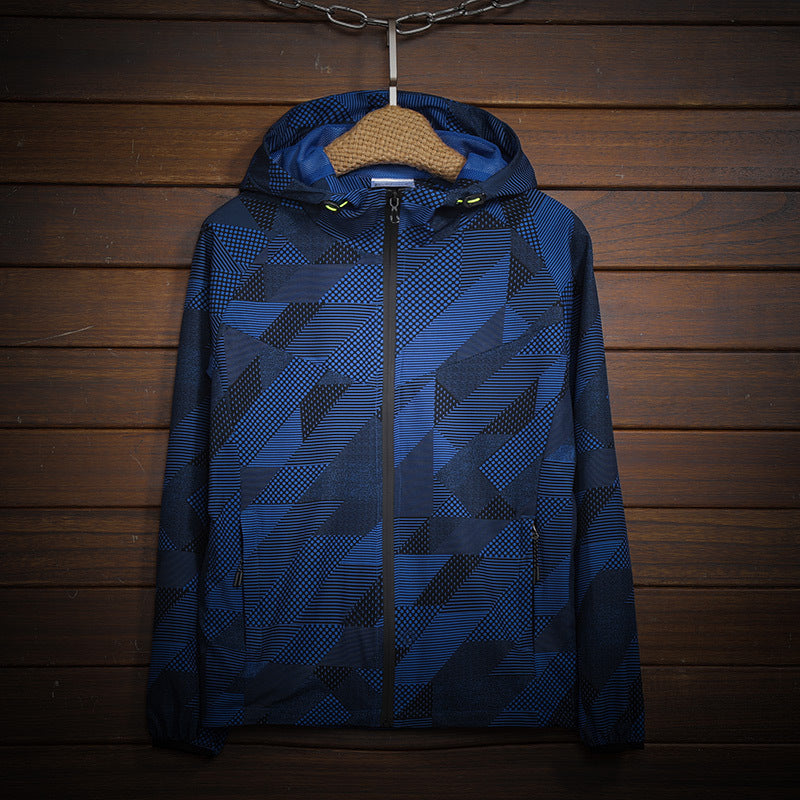 Herren Sportliche Leichtgewicht Jacke Drune
