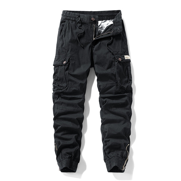 Herren Cargo-Jogginghose im Utility‑Stil mit elastischem Tunnelzugbund und verstärkten Kniepaneelen Drune