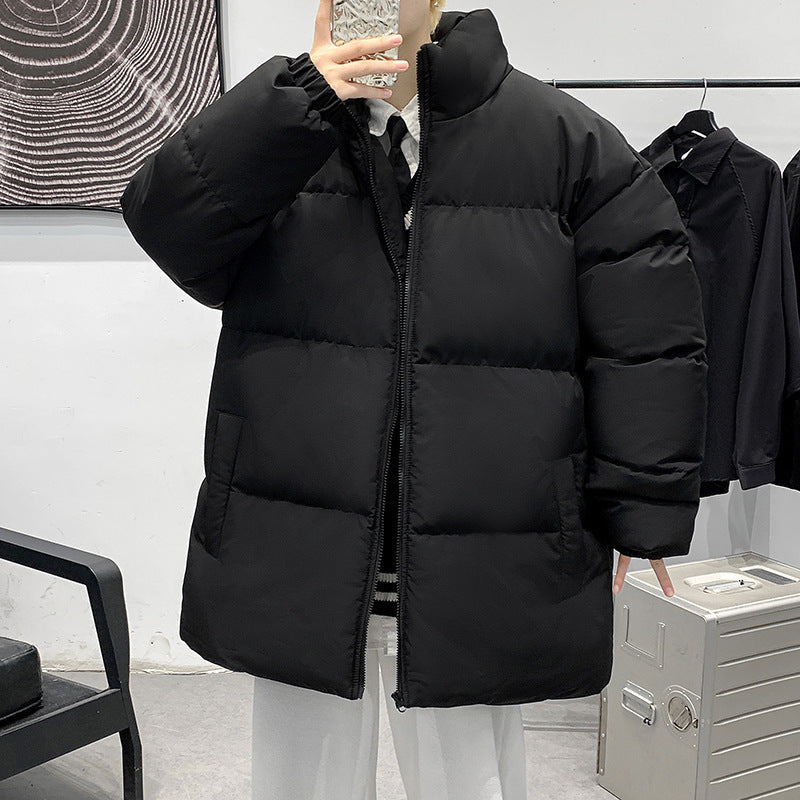 Damen Gepolsterte Oversize-Steppjacke mit hohem Stehkragen und geradem Schnitt Drune