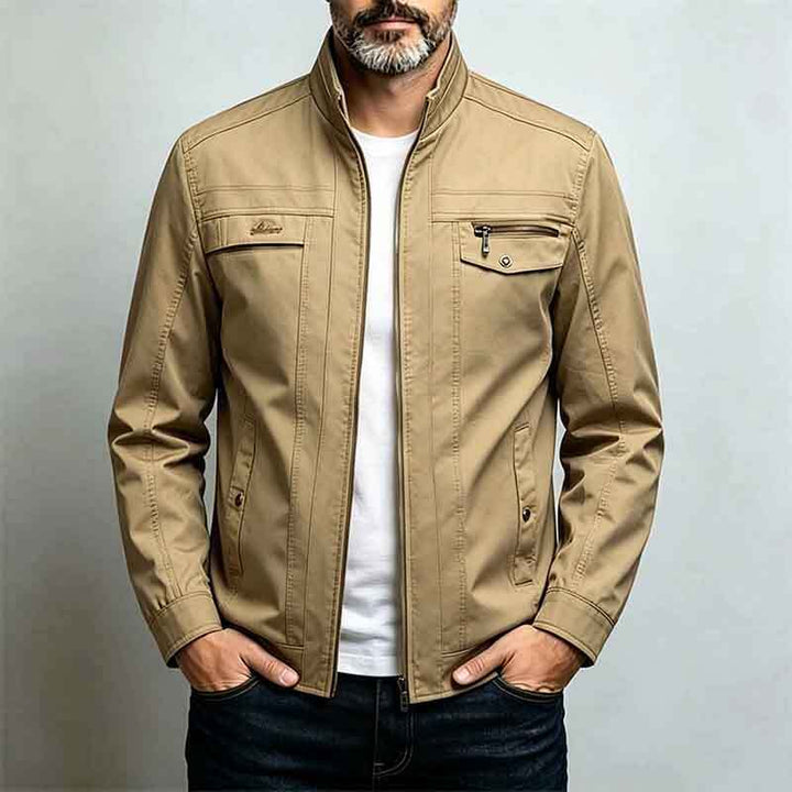 Herren Sportliche Übergangsjacke mit innovativem Stehkragen Drune