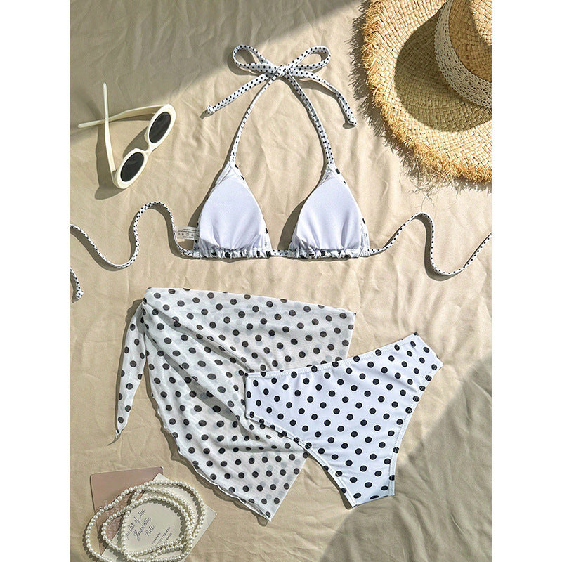 Damen Triangel-Bikini-Set mit passendem Pareo Drune