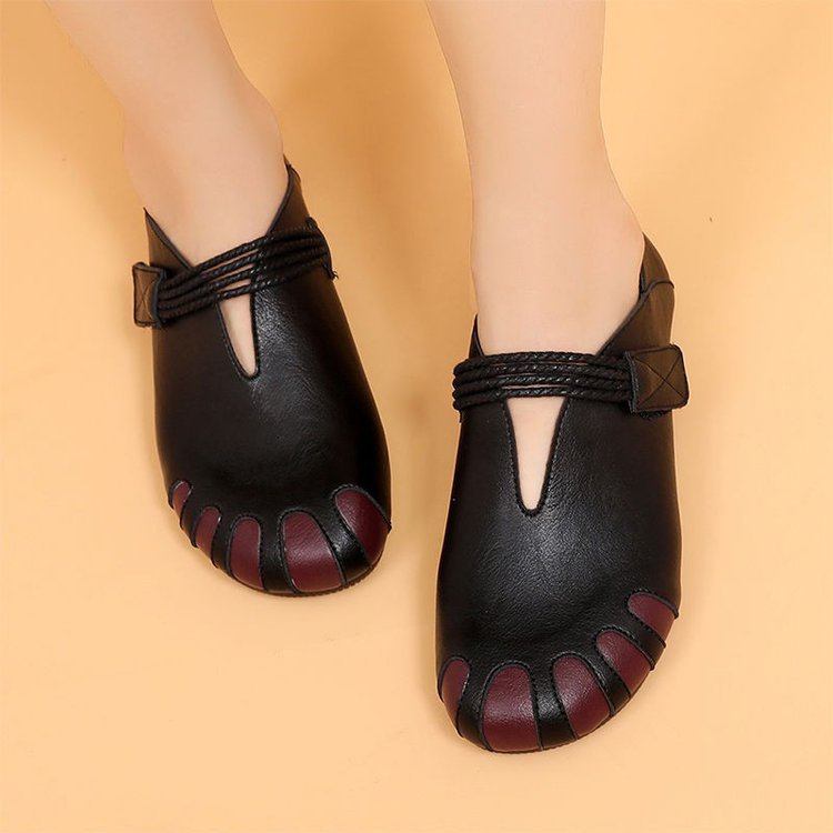 Damen Orthopädische Lederschuhe Drune