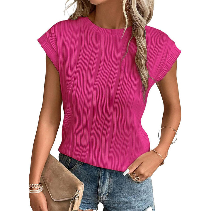 Damen Plissee T-Shirt Drune