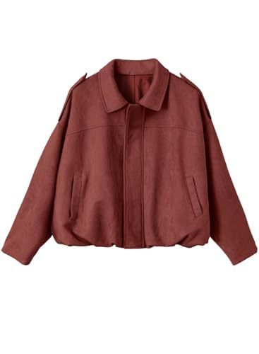 Damen Modische und luftige Oversized Jacke