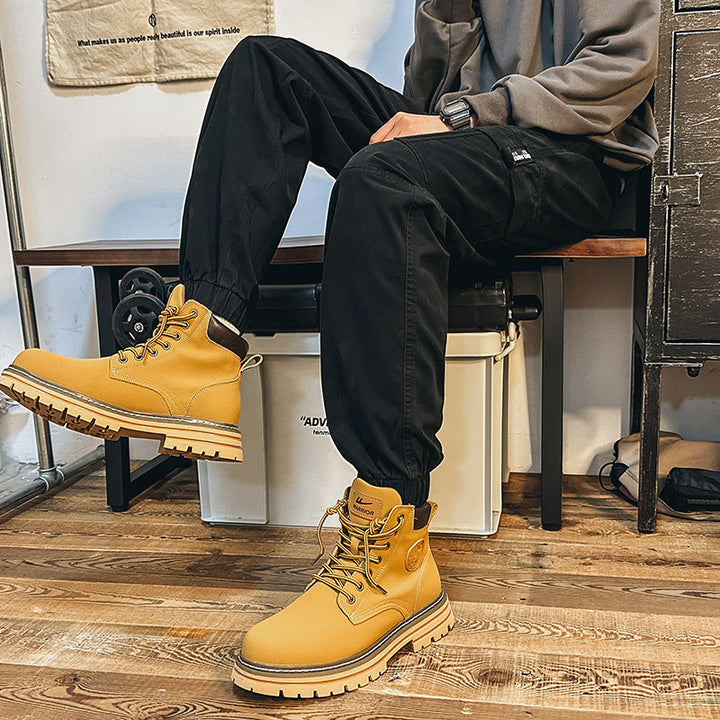 Herren Cargo-Joggerhose mit großen Pattentaschen, elastischem Bund und Gummbündchen Drune