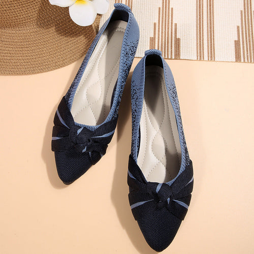 Damen Ballerina mit elegantem Schleifen-Design Drune