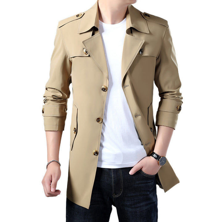 Herren Modische und elegante Trenchcoatjacke Drune