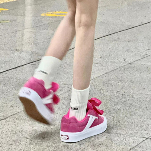 Damen Sneakers mit dekorativen Schleifen und komfortabler Sohle Drune