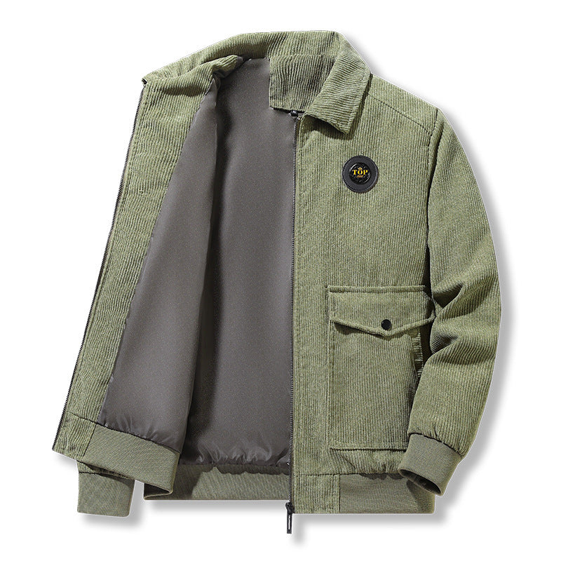Herren Cordjacke mit praktischem Zip Drune