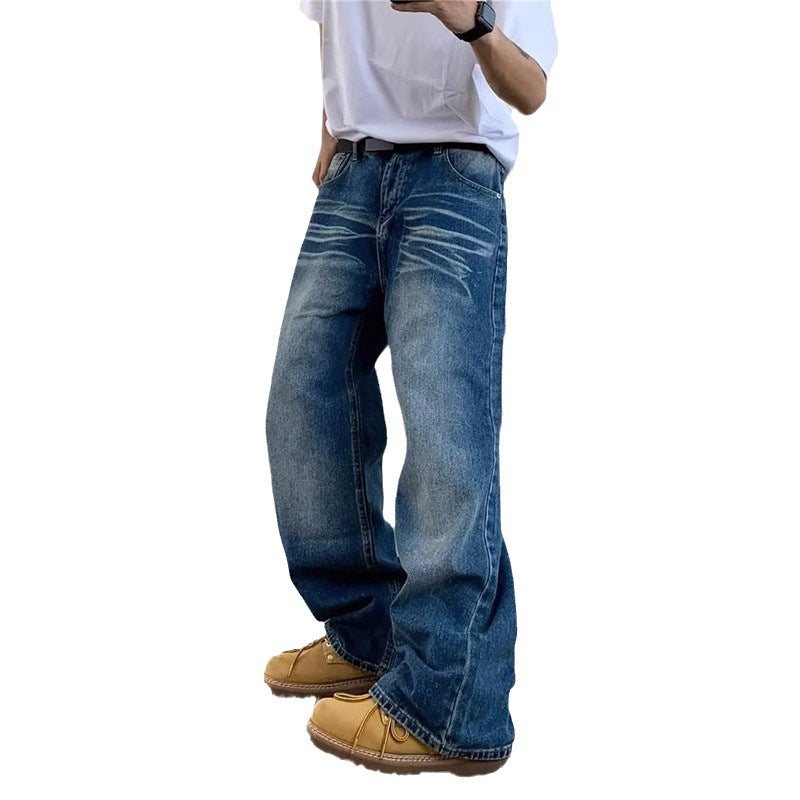 Herren weite Jeans mit lässigem Schnitt Drune