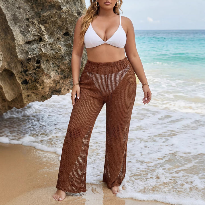 Damen lässige Strickstrandhose Drune