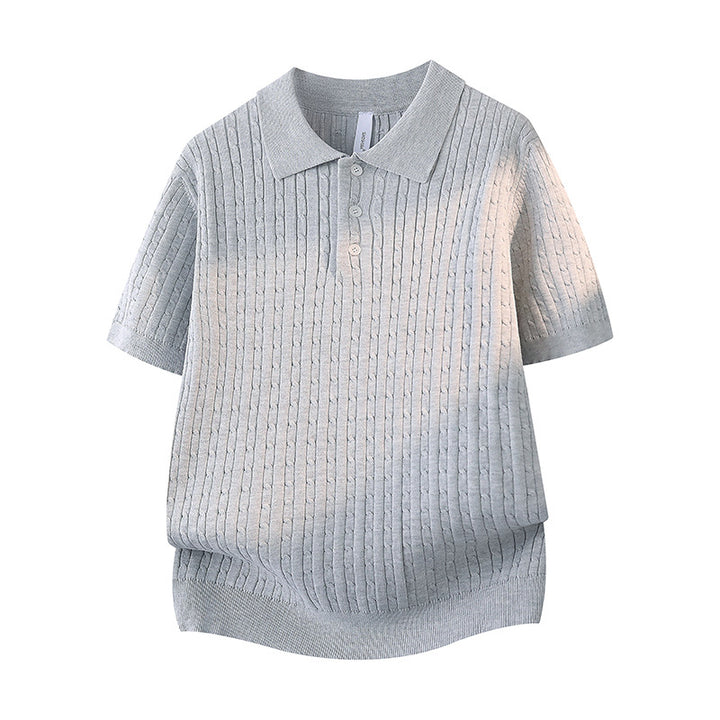 Damen Kurzarm Poloshirt mit Struktur Drune