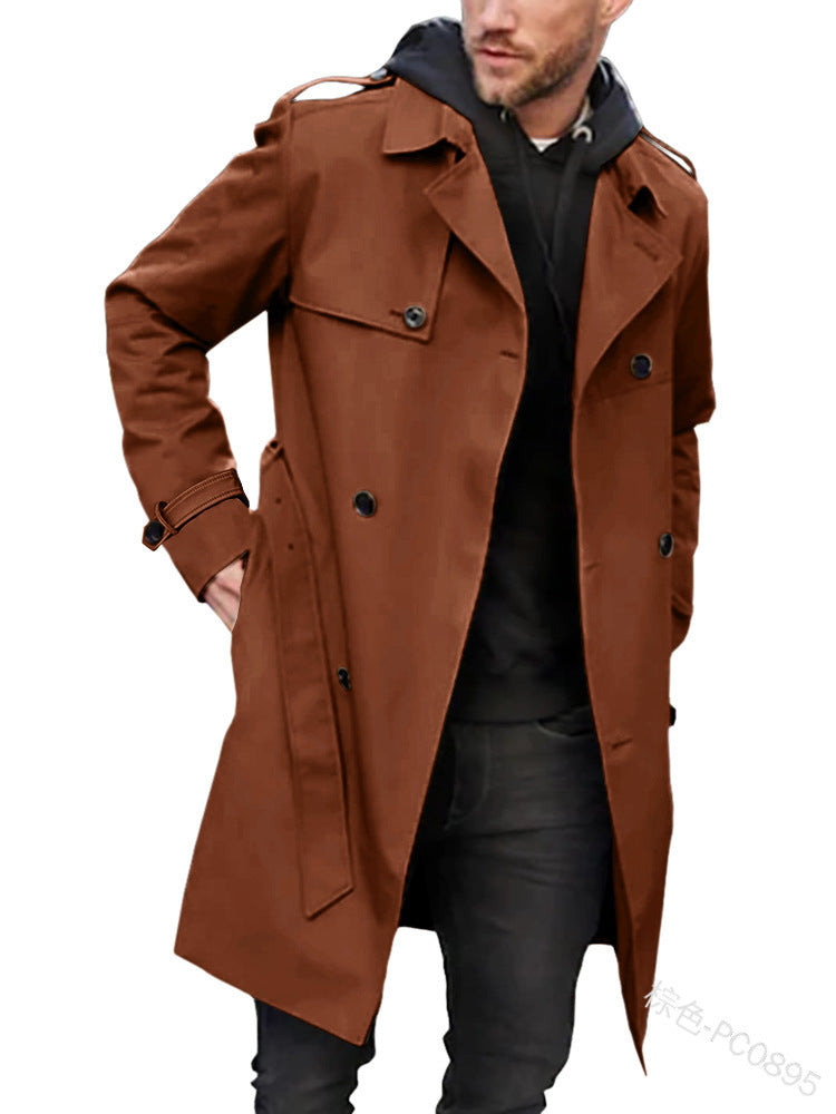 Herren Trenchcoat mit klassischem Stil Drune