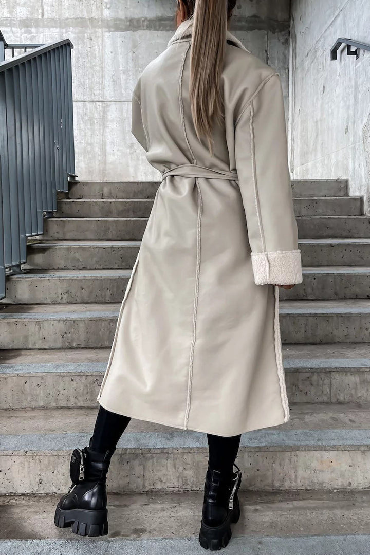 Drune | Lange Linie Fleece Mantel