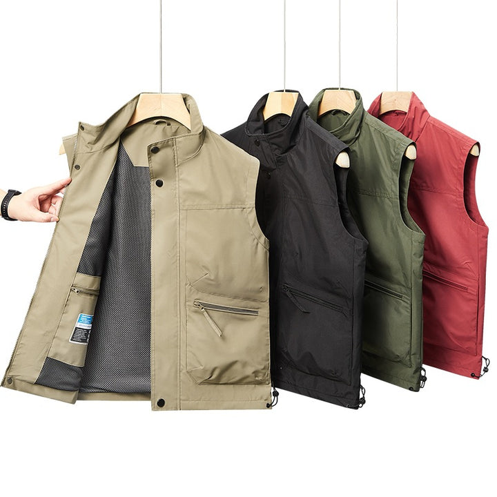Herren Multifunktionale Outdoor-Jacke mit hohem Kragen Drune