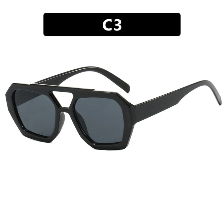 Drune | Unregelmäßige Doppelstrahl-Sonnenbrille