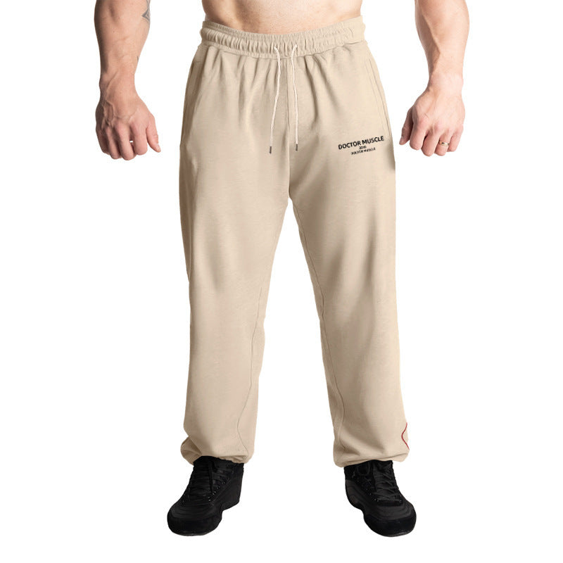 Herren bequeme Trainingshose mit verstellbarem Bund und Seitentaschen Drune
