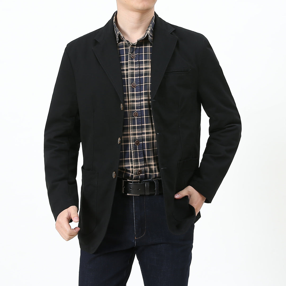 Herren Eleganter und bequemer Baumwollblazer Drune