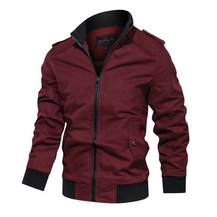 Herren Stylische Utility-Jacke mit Revers Drune