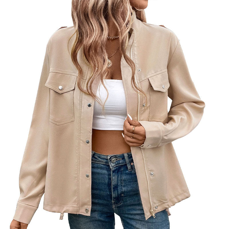 Damen Lässige Blousonjacke Drune