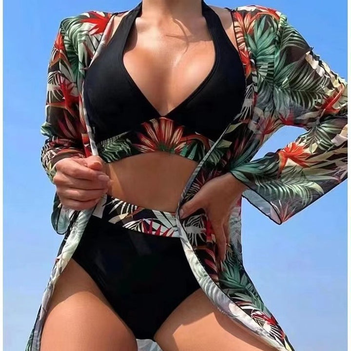 Damen Hochtailliertes Bade-Set mit Kimono Drune