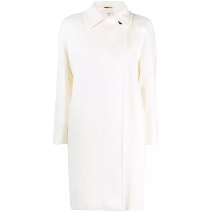 Damen Oversize Wollmix‑Mantel mit überschnittener Schulter und minimalistischer Knopfleiste Drune