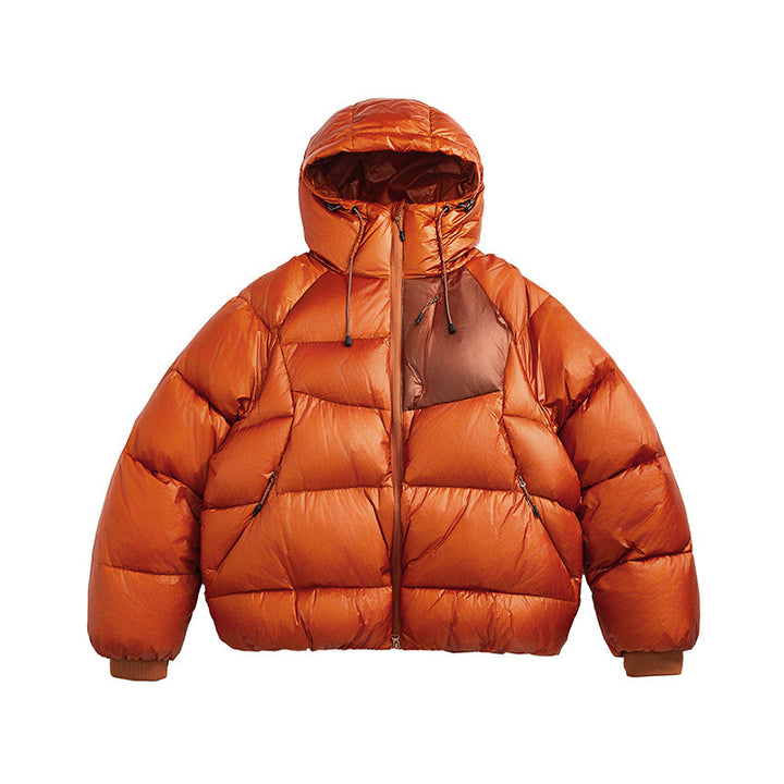 Unisex Stepp-Daunenjacke mit Kapuze und leichter Wärmeisolierung Drune
