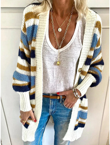 Drune | Gestreifter Cardigan