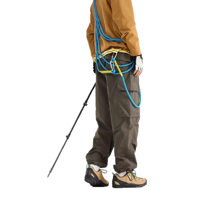 Herren Leichte technische Cargo‑Trekkinghose mit Kordelbund und verstellbaren Beinabschlüssen Drune