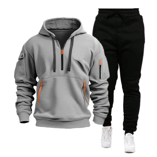 Damen Sportlicher Freizeitanzug mit innovativem Kapuzenpullover Drune
