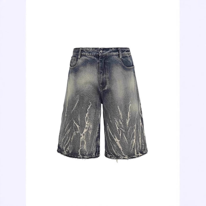 Herren modische Baggy-Shorts im Used-Look Drune