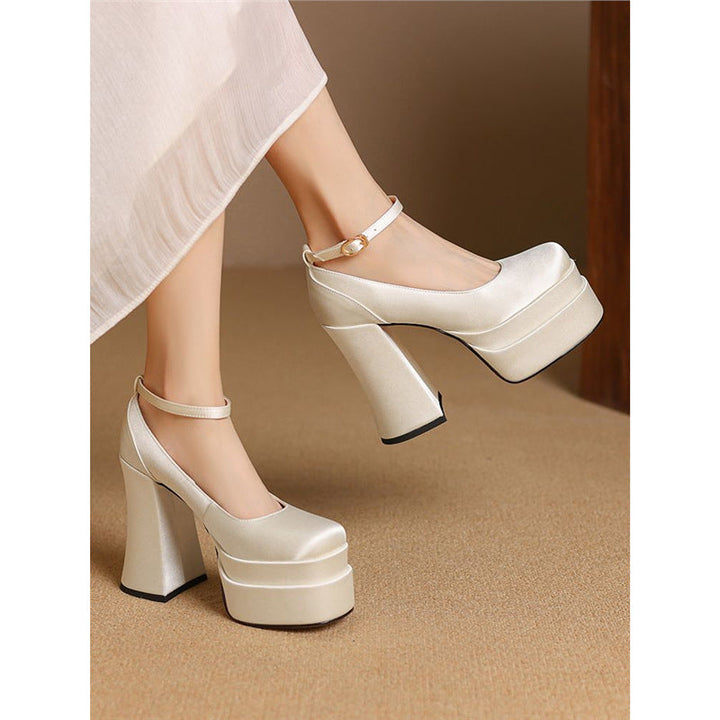 Damen Plateau Sandalen Drune