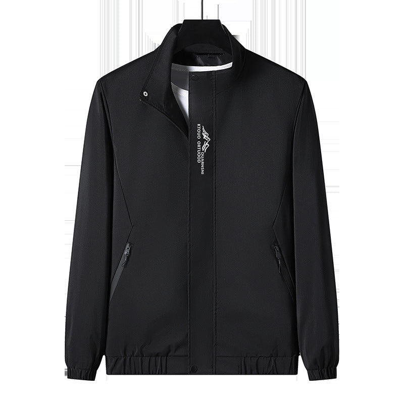 Herren Leichte Sportjacke mit hohem Kragen Drune