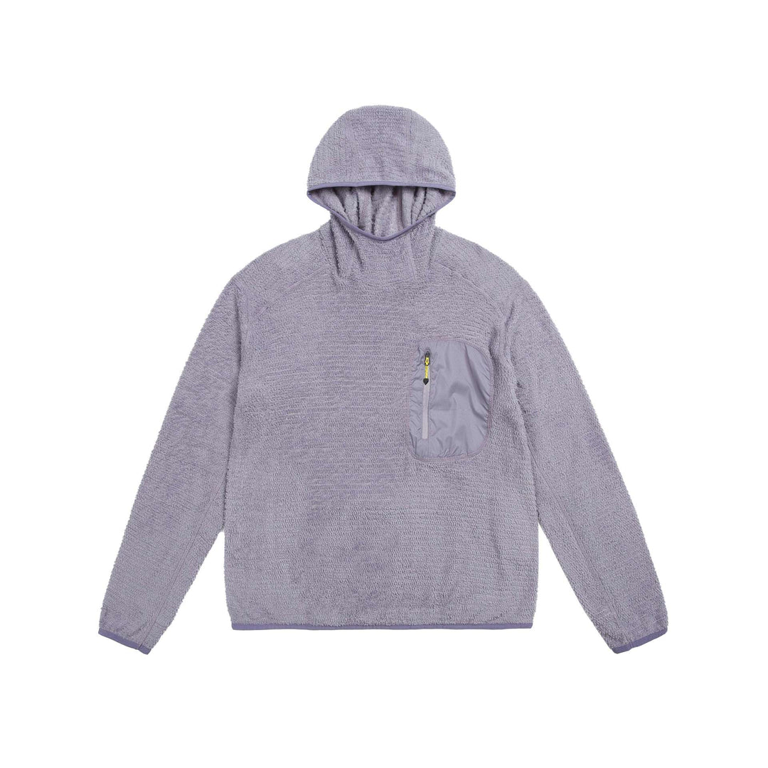 Unisex kuscheliger Kapuzen-Fleecepullover mit Brust-Reißverschlusstasche und elastischem Saum Drune
