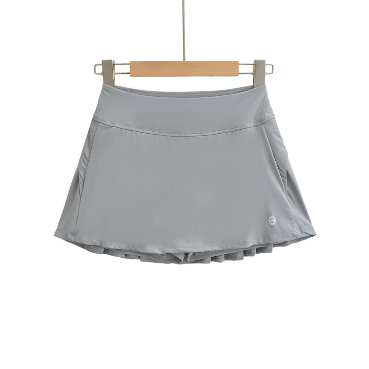 Damen Sportlicher Faltenrock mit integrierten Shorts Drune