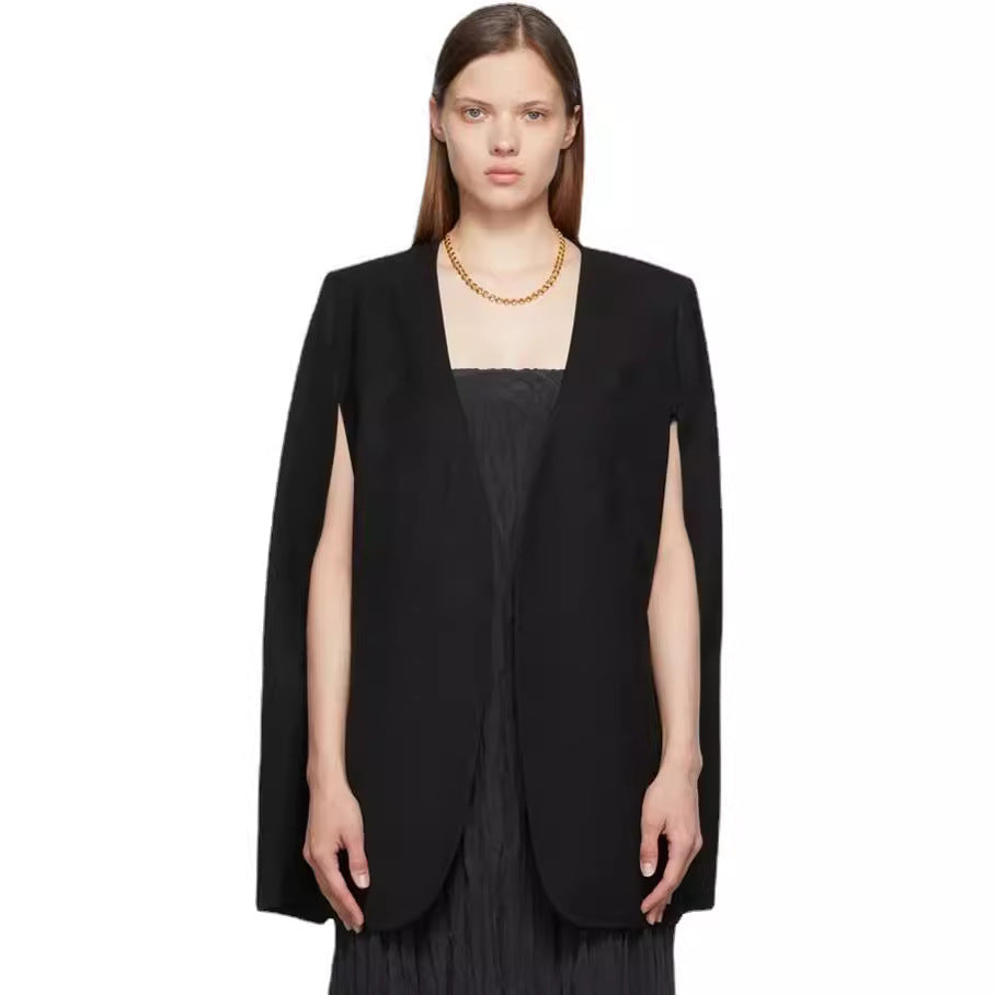 Damen Cape-Blazer mit offenem Fall und seitlichen Arm-Schlitzen Drune