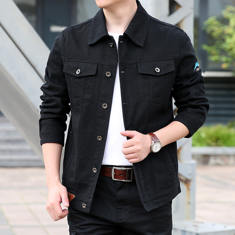 Herren Modische Jeanjacke Drune