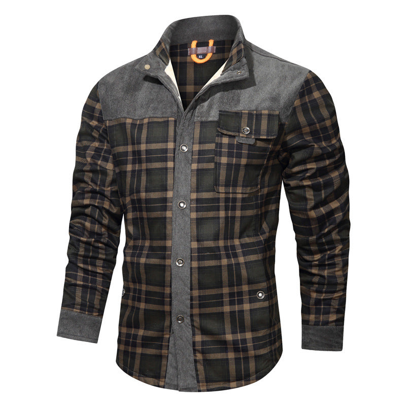 Herren Karierte Hemdjacke Drune