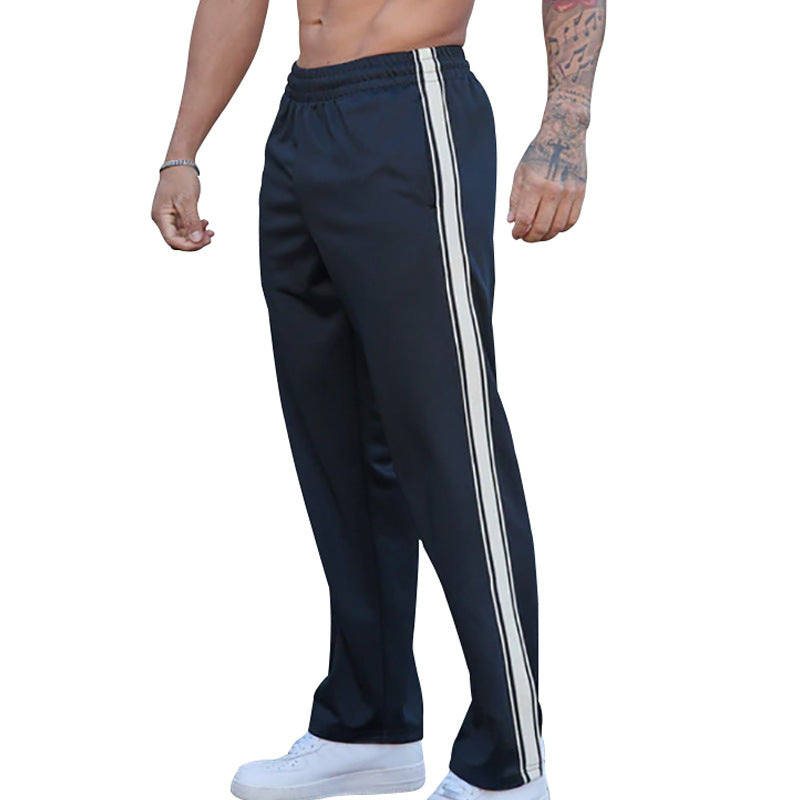 Herren sportliche Trainingshose mit seitlichen Streifen Drune